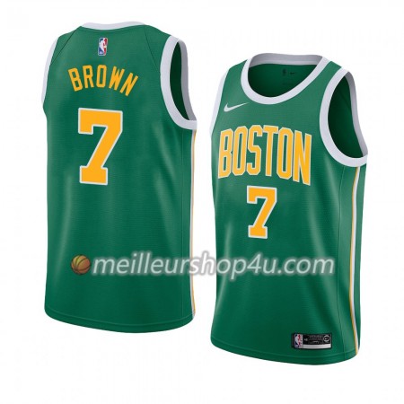 Maillot Basket Homme Boston Celtics Jaylen Brown 7 2018-19 Nike Vert Swingman